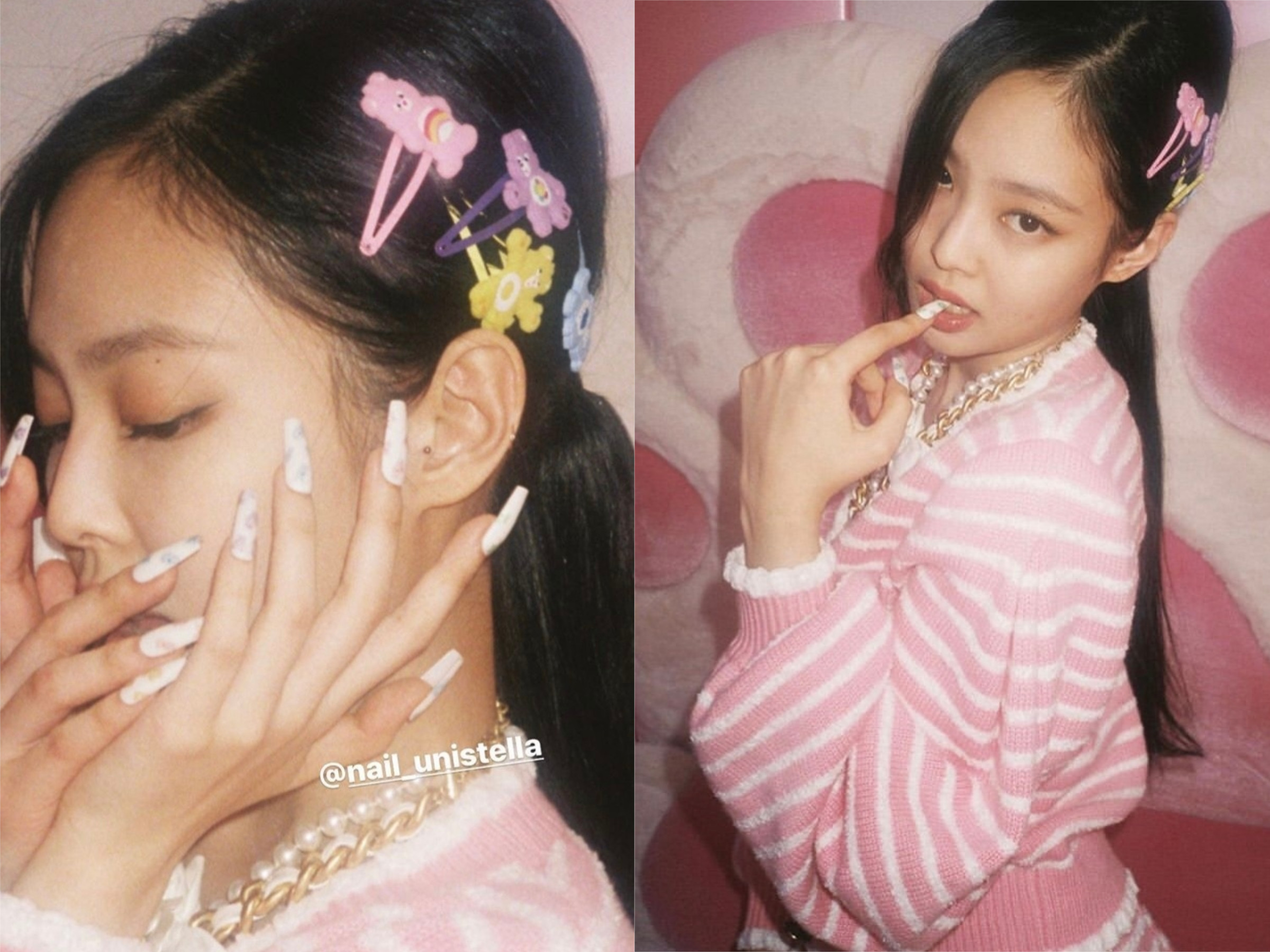 Jennie、Lisa都做了“熊熊美甲”耍可爱女孩们还不快跟上