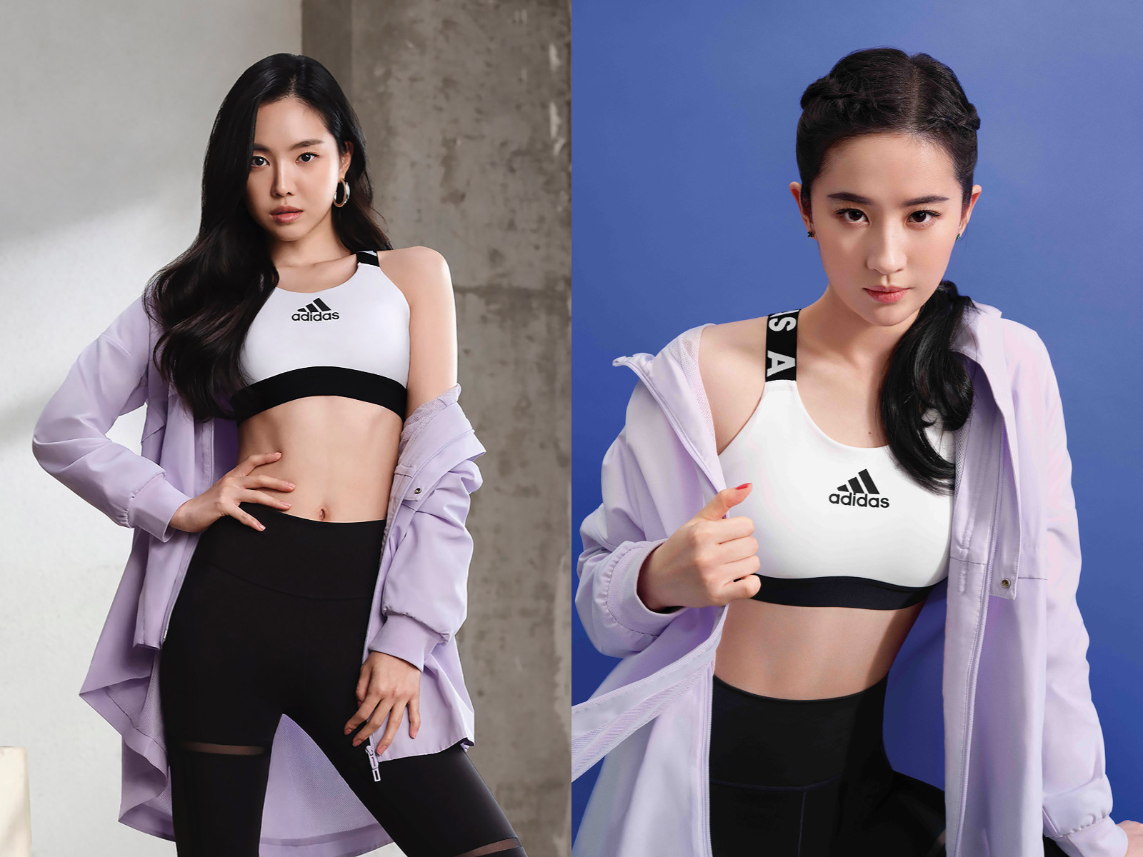刘亦菲、孙娜恩穿同款运动装！细看“腹肌被秒杀”网：差超多