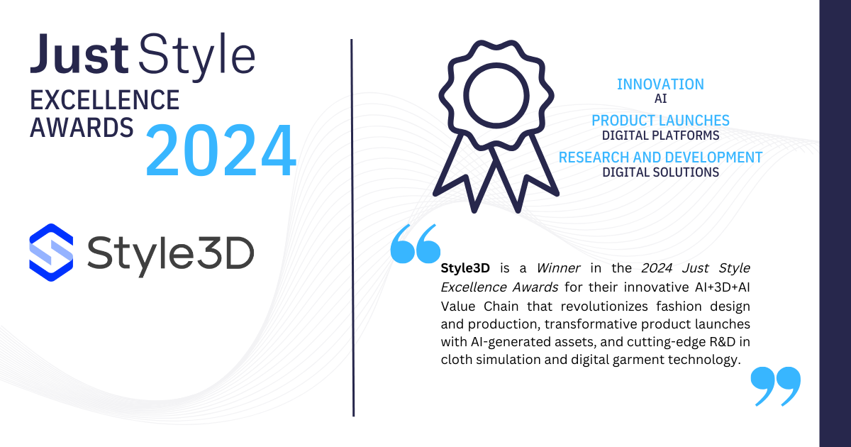 1723111086604000.png Style3D赢得海外Just Style认可并斩获三大奖项